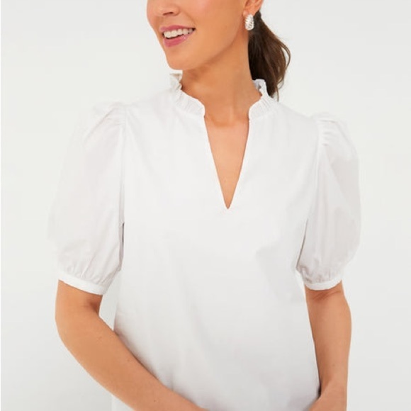 Tuckernuck Hyacinth House White Ruffle Leigh Top Size XXL - Picture 8 of 8